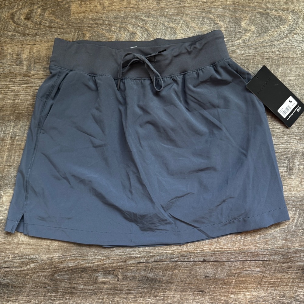 90 Degree by‎ Reflex Flex For It Skort Size S Regular Grisaille Blue Gray NEW
